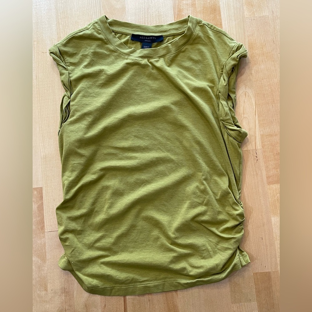 All Saints Olive Green Tank Top